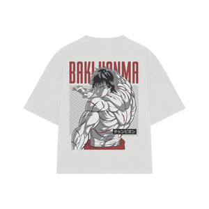 Playera streetwear premium de anime y gaming ExtraLife MX, corte oversized drop shoulder ligero y fresco en color Deep Black y Off-White, moda urbana mexicana de culto.