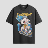 Playera urbana de anime y gaming ExtraLife MX, corte Standard Fit unisex ligero y transpirable en color Deep Black y Pure White, ropa de uso diario para gym y casual.