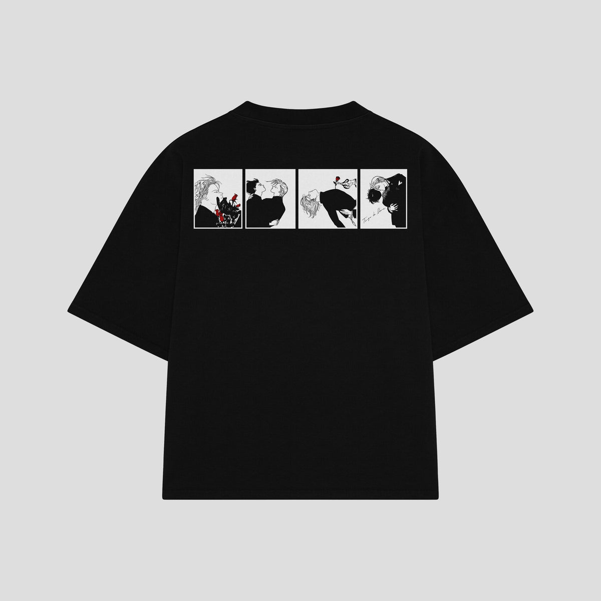 Playera streetwear premium de anime y gaming ExtraLife MX, corte oversized drop shoulder ligero y fresco en color Deep Black y Off-White, moda urbana mexicana de culto.