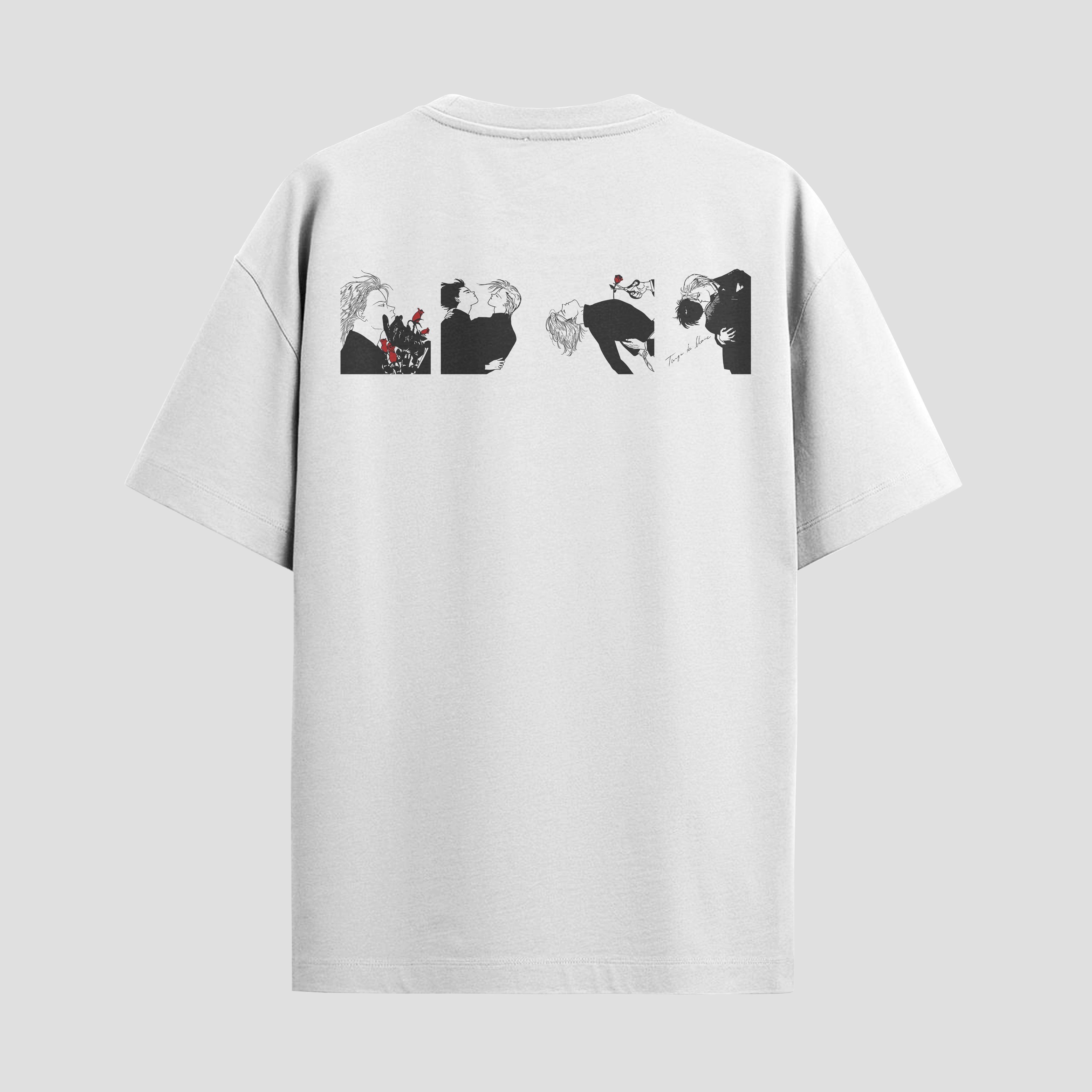 Playera urbana de anime y gaming ExtraLife MX, corte Standard Fit unisex ligero y transpirable en color Deep Black y Pure White, ropa de uso diario para gym y casual.