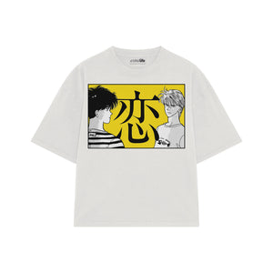 Playera streetwear premium de anime y gaming ExtraLife MX, corte oversized drop shoulder ligero y fresco en color Deep Black y Off-White, moda urbana mexicana de culto.