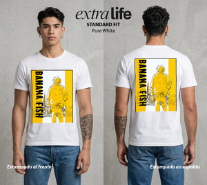 El Pez del Asfalto | La Portada Oscura #00184 - Playera Standard Fit | Pure White - Foto en modelo
