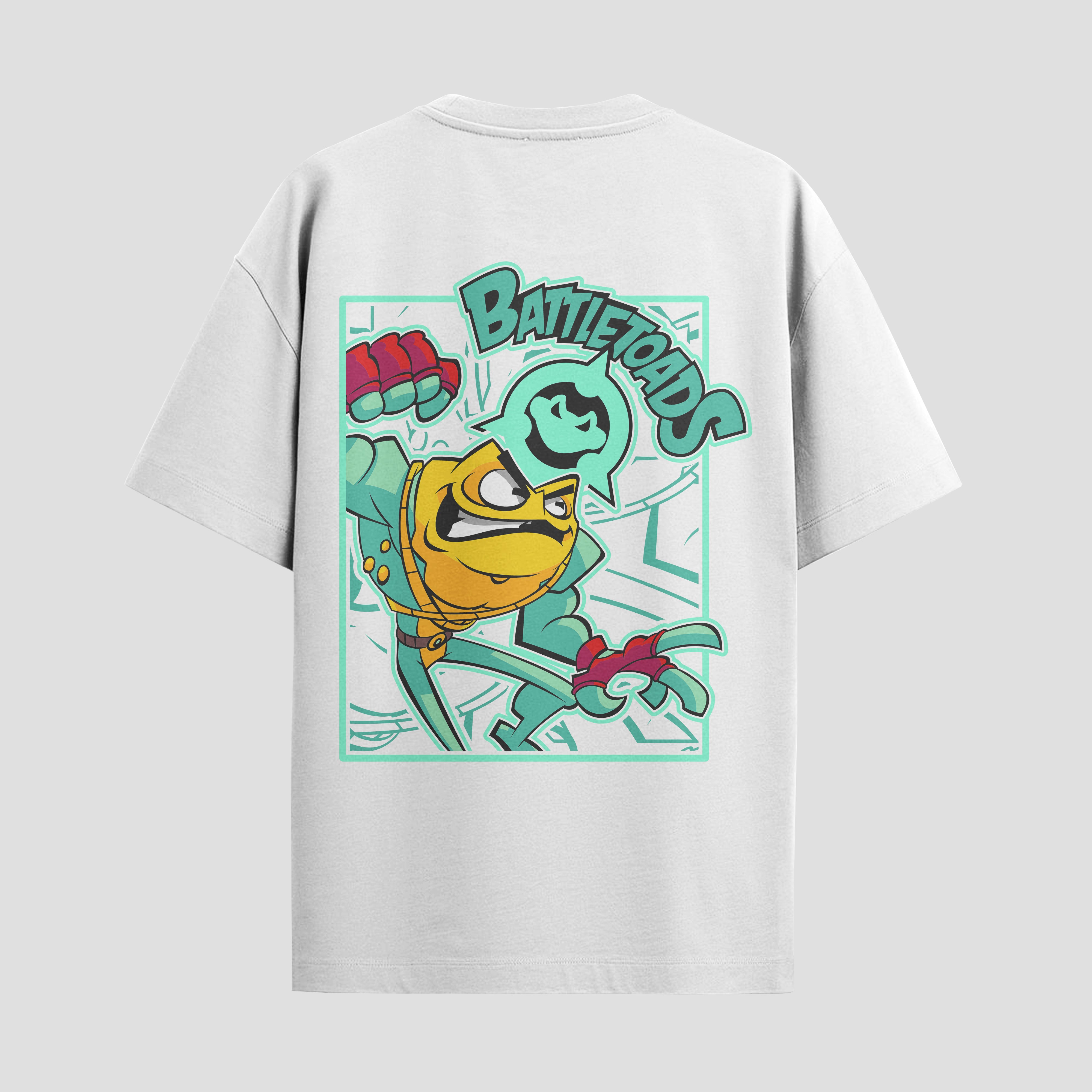 Playera urbana de anime y gaming ExtraLife MX, corte Standard Fit unisex ligero y transpirable en color Deep Black y Pure White, ropa de uso diario para gym y casual.