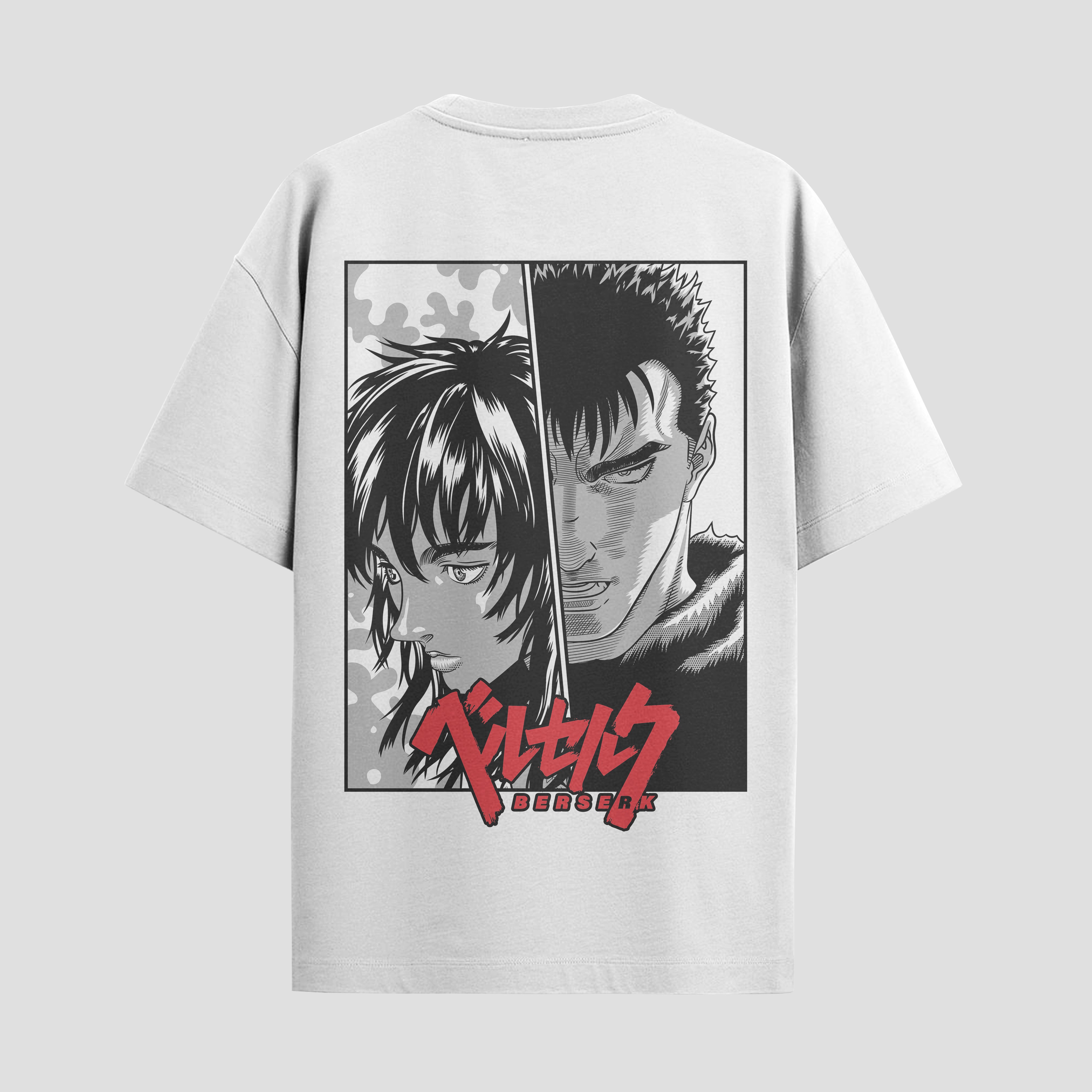 Playera urbana de anime y gaming ExtraLife MX, corte Standard Fit unisex ligero y transpirable en color Deep Black y Pure White, ropa de uso diario para gym y casual.