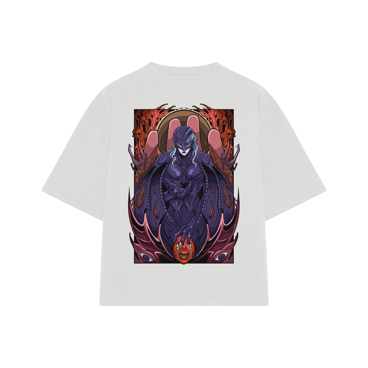 Playera streetwear premium de anime y gaming ExtraLife MX, corte oversized drop shoulder ligero y fresco en color Deep Black y Off-White, moda urbana mexicana de culto.