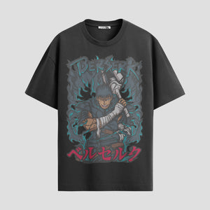Playera urbana de anime y gaming ExtraLife MX, corte Standard Fit unisex ligero y transpirable en color Deep Black y Pure White, ropa de uso diario para gym y casual.