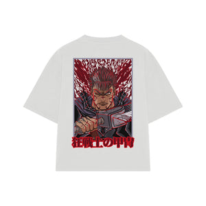 Playera streetwear premium de anime y gaming ExtraLife MX, corte oversized drop shoulder ligero y fresco en color Deep Black y Off-White, moda urbana mexicana de culto.