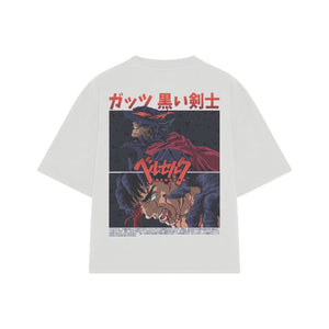 Playera streetwear premium de anime y gaming ExtraLife MX, corte oversized drop shoulder ligero y fresco en color Deep Black y Off-White, moda urbana mexicana de culto.