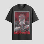 Playera urbana de anime y gaming ExtraLife MX, corte Standard Fit unisex ligero y transpirable en color Deep Black y Pure White, ropa de uso diario para gym y casual.