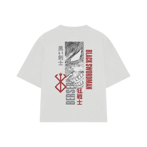 Playera streetwear premium de anime y gaming ExtraLife MX, corte oversized drop shoulder ligero y fresco en color Deep Black y Off-White, moda urbana mexicana de culto.