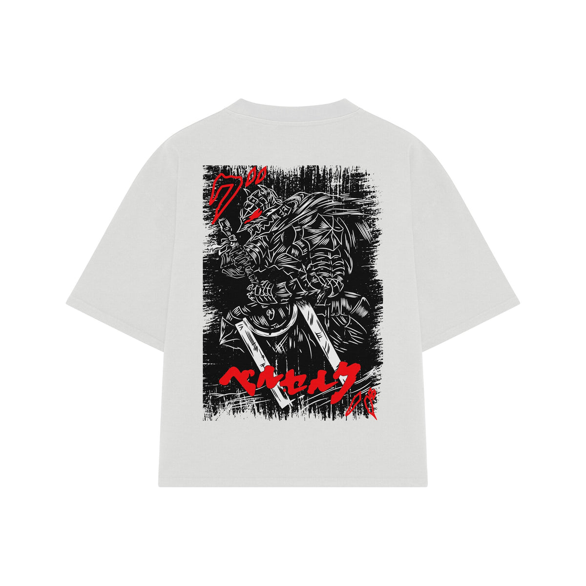 Playera streetwear premium de anime y gaming ExtraLife MX, corte oversized drop shoulder ligero y fresco en color Deep Black y Off-White, moda urbana mexicana de culto.