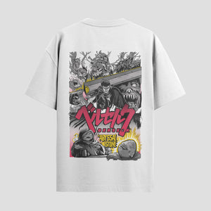 Playera urbana de anime y gaming ExtraLife MX, corte Standard Fit unisex ligero y transpirable en color Deep Black y Pure White, ropa de uso diario para gym y casual.