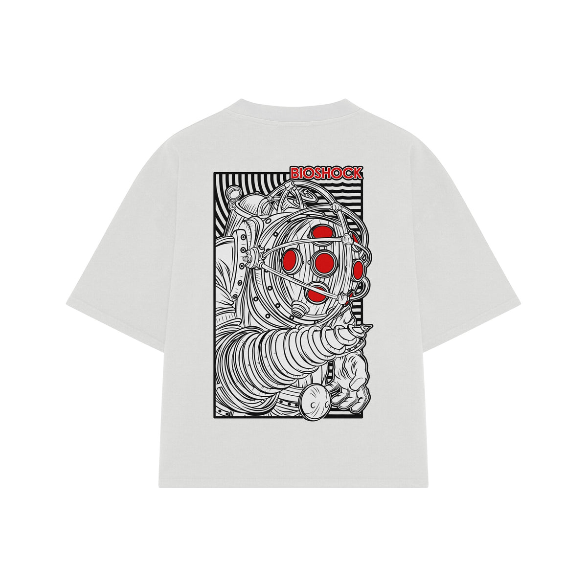 Playera streetwear premium de anime y gaming ExtraLife MX, corte oversized drop shoulder ligero y fresco en color Deep Black y Off-White, moda urbana mexicana de culto.