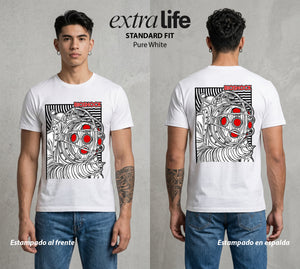 Las Profundidades de Rapture | El Padre del Abismo #00215 - Playera Standard Fit | Pure White - Foto en modelo