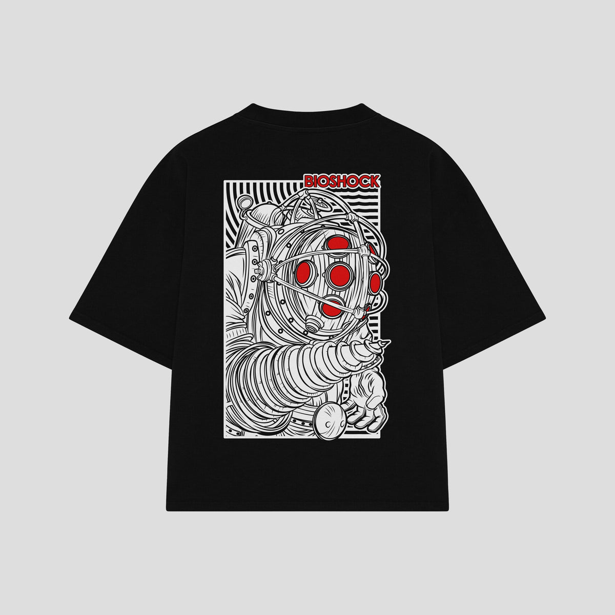 Playera streetwear premium de anime y gaming ExtraLife MX, corte oversized drop shoulder ligero y fresco en color Deep Black y Off-White, moda urbana mexicana de culto.