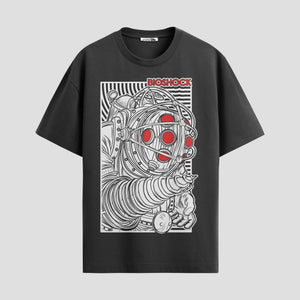 Playera urbana de anime y gaming ExtraLife MX, corte Classic Premium unisex ligero y transpirable en color Deep Black y Pure White, ropa de uso diario para gym y casual.