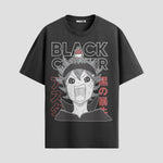 Playera urbana de anime y gaming ExtraLife MX, corte Standard Fit unisex ligero y transpirable en color Deep Black y Pure White, ropa de uso diario para gym y casual.