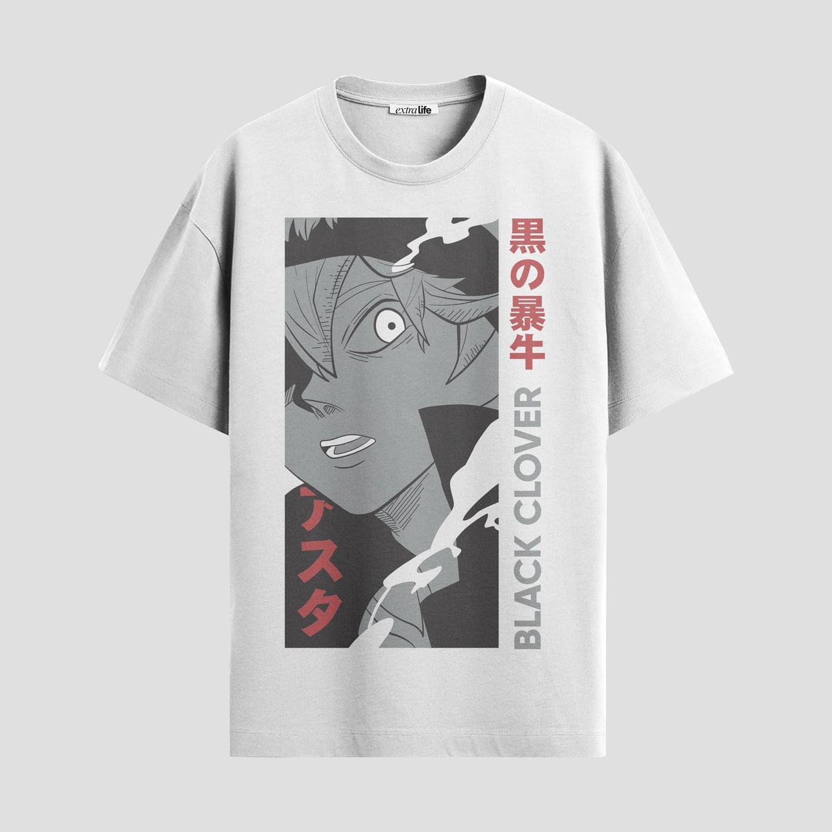 Playera urbana de anime y gaming ExtraLife MX, corte Classic Premium unisex ligero y transpirable en color Deep Black y Pure White, ropa de uso diario para gym y casual.