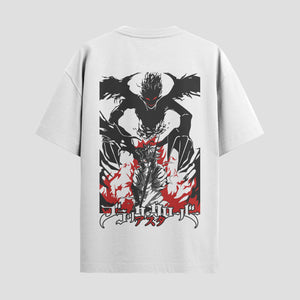 Playera urbana de anime y gaming ExtraLife MX, corte Classic Premium unisex ligero y transpirable en color Deep Black y Pure White, ropa de uso diario para gym y casual.