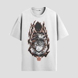 Playera urbana de anime y gaming ExtraLife MX, corte Standard Fit unisex ligero y transpirable en color Deep Black y Pure White, ropa de uso diario para gym y casual.