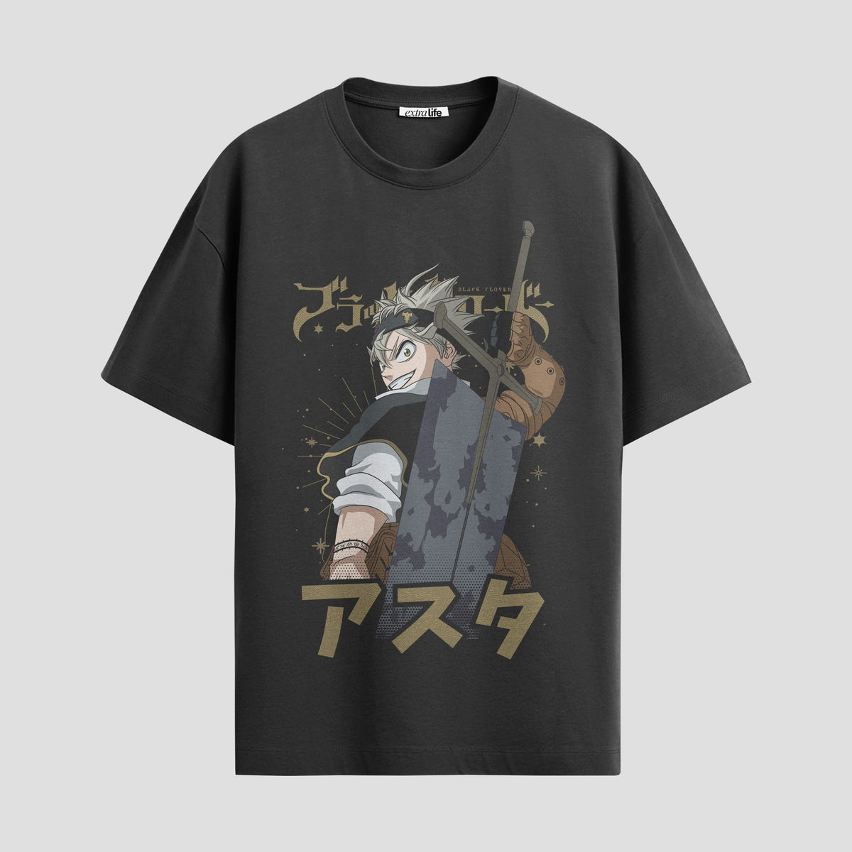 Playera urbana de anime y gaming ExtraLife MX, corte Classic Premium unisex ligero y transpirable en color Deep Black y Pure White, ropa de uso diario para gym y casual.