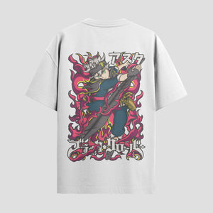 Playera urbana de anime y gaming ExtraLife MX, corte Standard Fit unisex ligero y transpirable en color Deep Black y Pure White, ropa de uso diario para gym y casual.