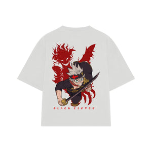 Playera streetwear premium de anime y gaming ExtraLife MX, corte oversized drop shoulder ligero y fresco en color Deep Black y Off-White, moda urbana mexicana de culto.