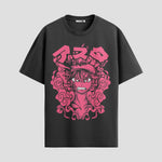 Playera urbana de anime y gaming ExtraLife MX, corte Standard Fit unisex ligero y transpirable en color Deep Black y Pure White, ropa de uso diario para gym y casual.
