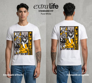 El Trebol Magico | Black Clover Mereoleona #00241 - Playera Standard Fit | Pure White - Foto en modelo