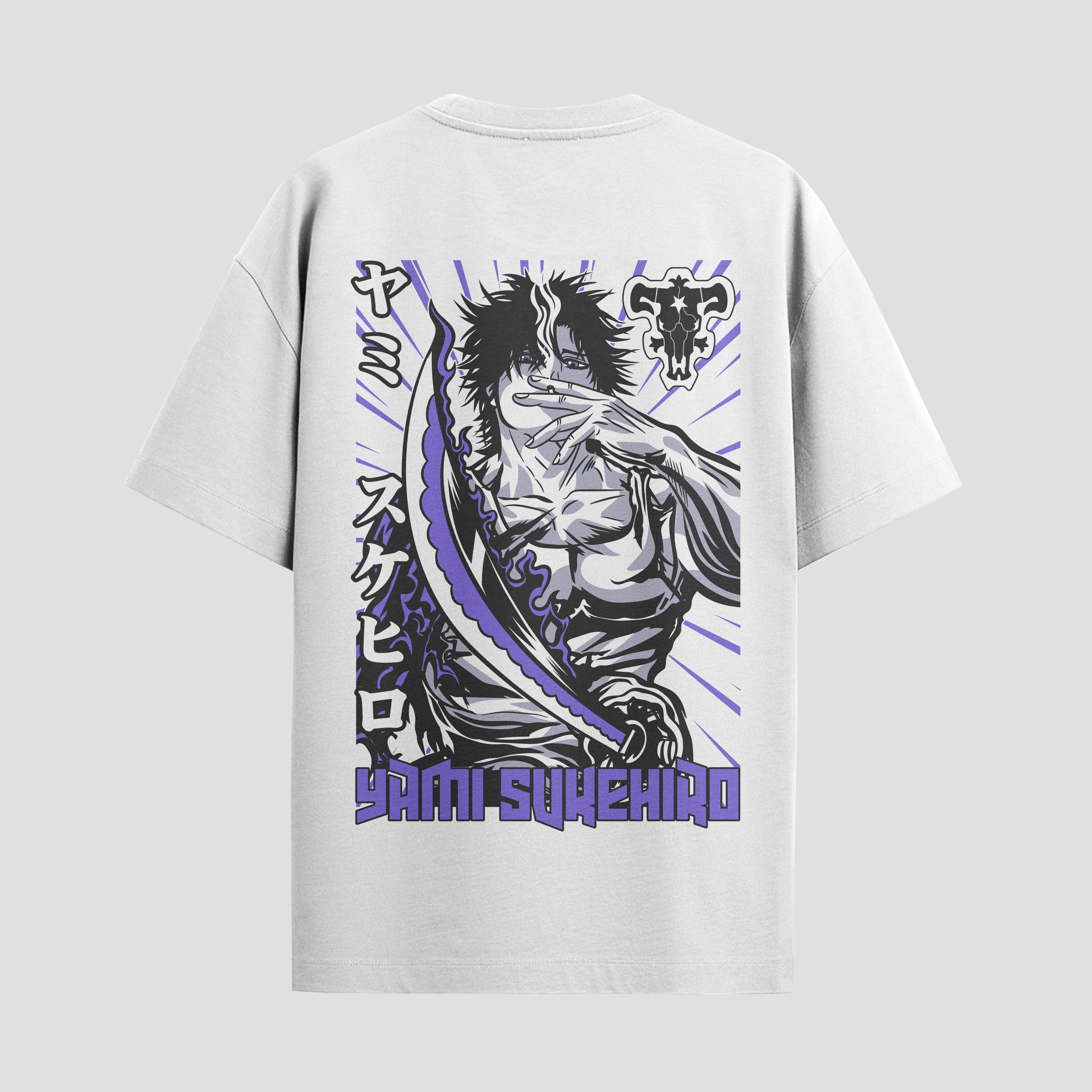 Playera urbana de anime y gaming ExtraLife MX, corte Standard Fit unisex ligero y transpirable en color Deep Black y Pure White, ropa de uso diario para gym y casual.