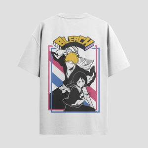 Playera urbana de anime y gaming ExtraLife MX, corte Standard Fit unisex ligero y transpirable en color Deep Black y Pure White, ropa de uso diario para gym y casual.