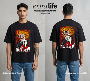 El Mundo de las Almas | El Sustituto del Alma #00256 - Playera Oversized Premium | Deep Black - Foto en modelo