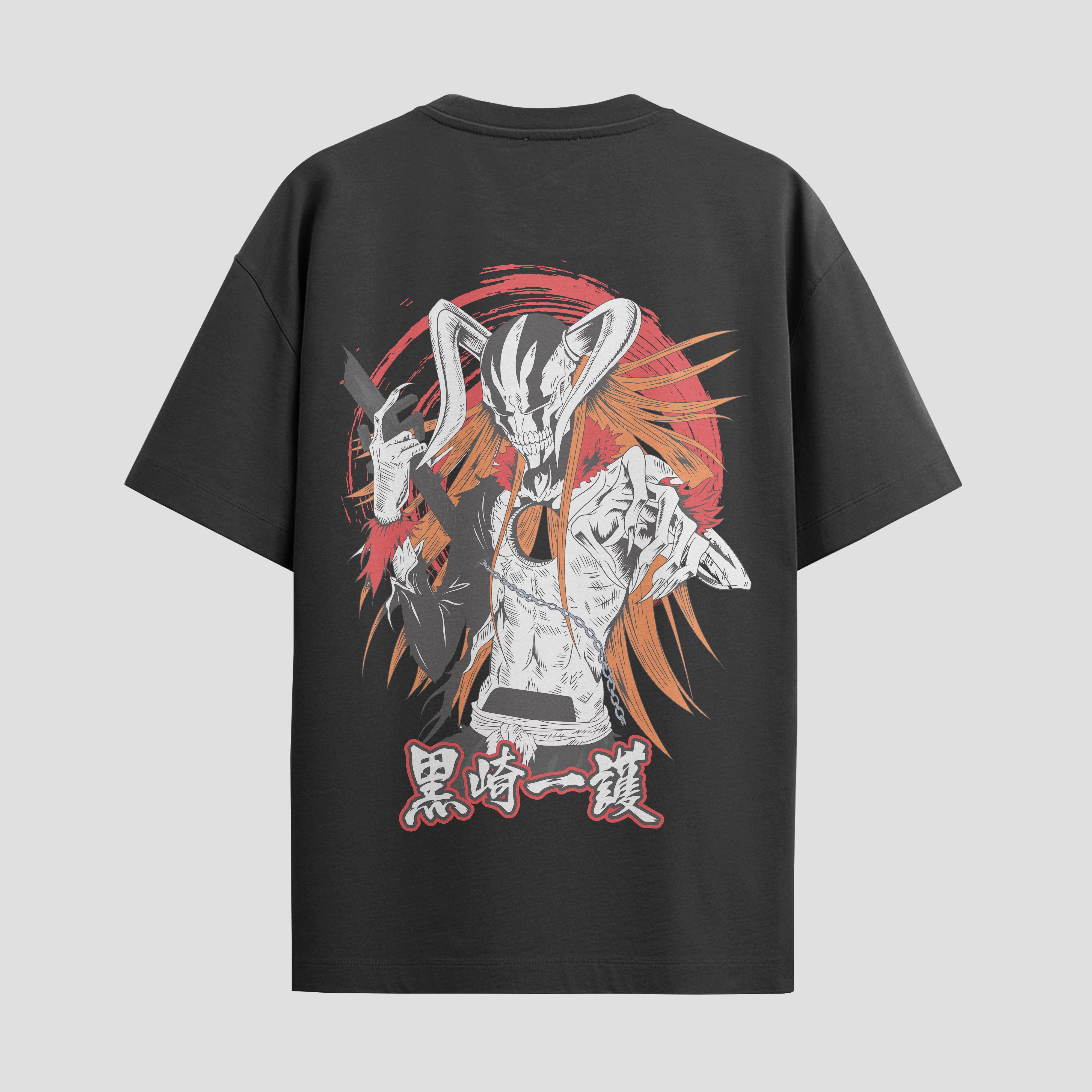 Playera urbana de anime y gaming ExtraLife MX, corte Standard Fit unisex ligero y transpirable en color Deep Black y Pure White, ropa de uso diario para gym y casual.