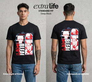 El Mundo de las Almas | La Mitad Oscura y Luminosa #00260 - Playera Standard Fit | Deep Black - Foto en modelo