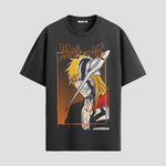 Playera urbana de anime y gaming ExtraLife MX, corte Standard Fit unisex ligero y transpirable en color Deep Black y Pure White, ropa de uso diario para gym y casual.