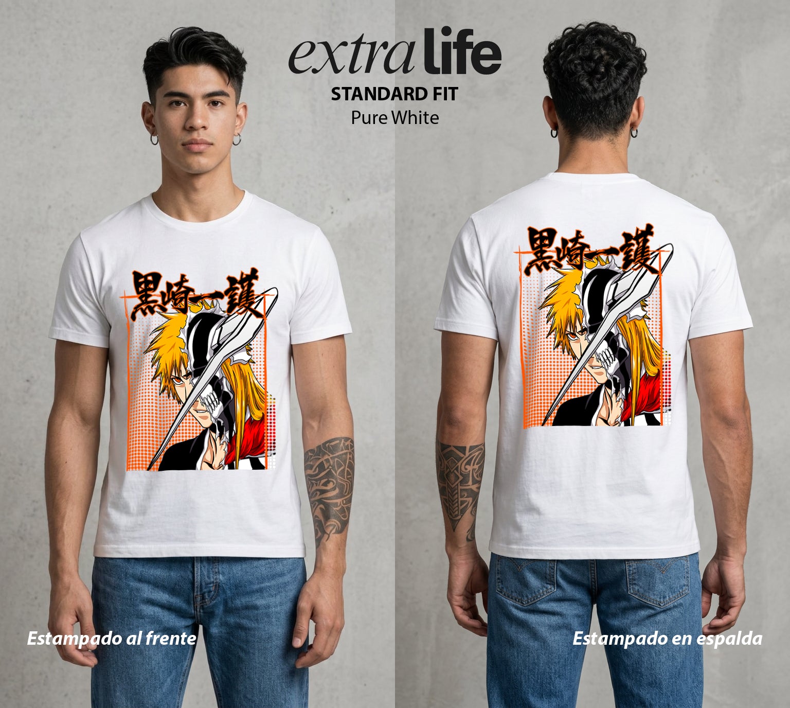 El Mundo de las Almas | El Guardian del Alma #00261 - Playera Standard Fit | Pure White - Foto en modelo