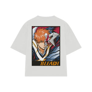 Playera streetwear premium de anime y gaming ExtraLife MX, corte oversized drop shoulder ligero y fresco en color Deep Black y Off-White, moda urbana mexicana de culto.