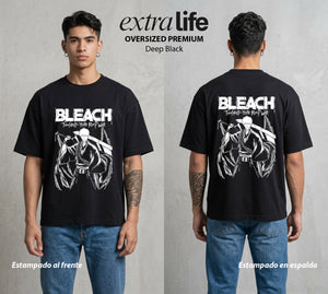 El Mundo de las Almas | El Sustituto del Alma #00265 - Playera Oversized Premium | Deep Black - Foto en modelo