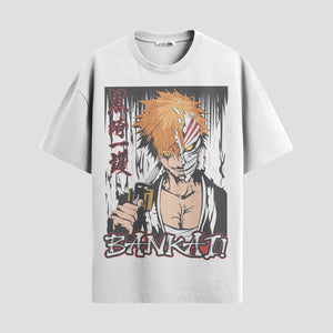 Playera urbana de anime y gaming ExtraLife MX, corte Standard Fit unisex ligero y transpirable en color Deep Black y Pure White, ropa de uso diario para gym y casual.