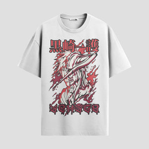 Playera urbana de anime y gaming ExtraLife MX, corte Standard Fit unisex ligero y transpirable en color Deep Black y Pure White, ropa de uso diario para gym y casual.