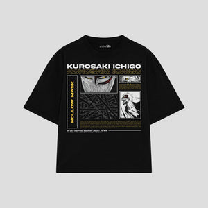 Playera streetwear premium de anime y gaming ExtraLife MX, corte oversized drop shoulder ligero y fresco en color Deep Black y Off-White, moda urbana mexicana de culto.
