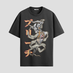 Playera urbana de anime y gaming ExtraLife MX, corte Standard Fit unisex ligero y transpirable en color Deep Black y Pure White, ropa de uso diario para gym y casual.