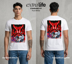 El Mundo de las Almas | El Mas Salvaje #00284 - Playera Standard Fit | Pure White - Foto en modelo
