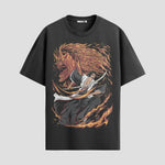Playera urbana de anime y gaming ExtraLife MX, corte Standard Fit unisex ligero y transpirable en color Deep Black y Pure White, ropa de uso diario para gym y casual.