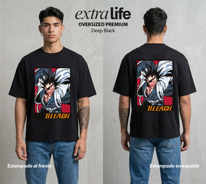 El Mundo de las Almas | El Capitán del Kaos #00286 - Playera Oversized Premium | Deep Black - Foto en modelo