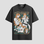 Playera urbana de anime y gaming ExtraLife MX, corte Standard Fit unisex ligero y transpirable en color Deep Black y Pure White, ropa de uso diario para gym y casual.