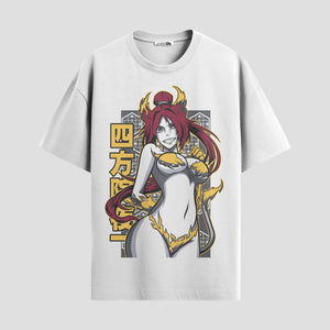 Playera urbana de anime y gaming ExtraLife MX, corte Standard Fit unisex ligero y transpirable en color Deep Black y Pure White, ropa de uso diario para gym y casual.