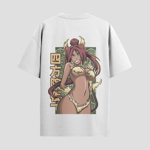 Playera urbana de anime y gaming ExtraLife MX, corte Standard Fit unisex ligero y transpirable en color Deep Black y Pure White, ropa de uso diario para gym y casual.