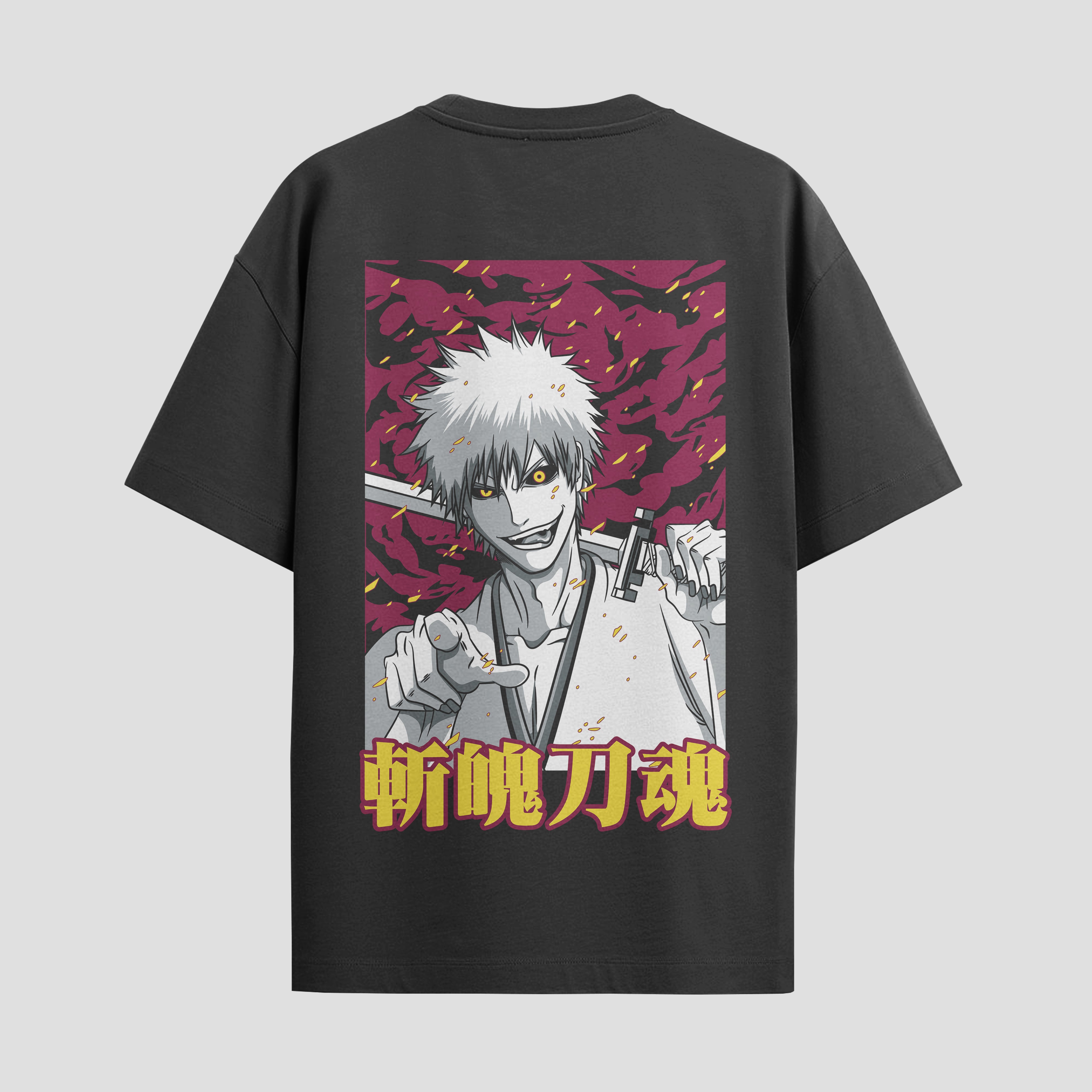 Playera urbana de anime y gaming ExtraLife MX, corte Standard Fit unisex ligero y transpirable en color Deep Black y Pure White, ropa de uso diario para gym y casual.