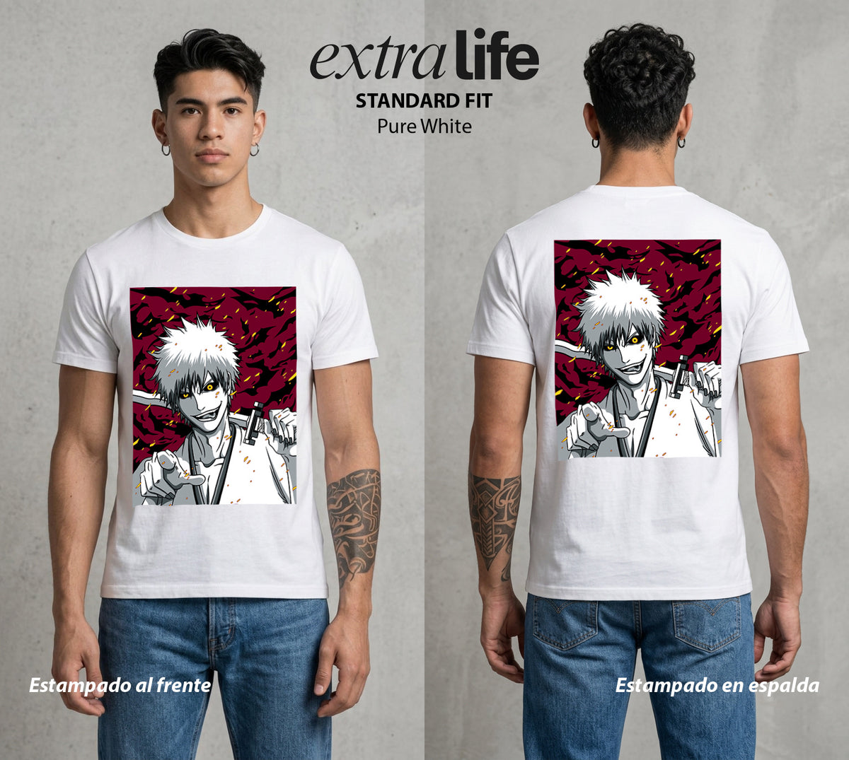 El Mundo de las Almas | Las Almas sin Descanso #00295 - Playera Classic Premium | Pure White - Foto en modelo